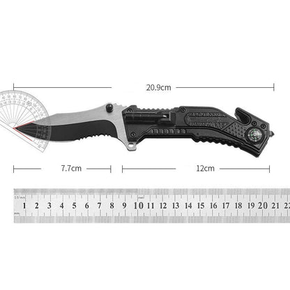 Folding Survival Knife for Wilderness Survival and Emergency Preparedness