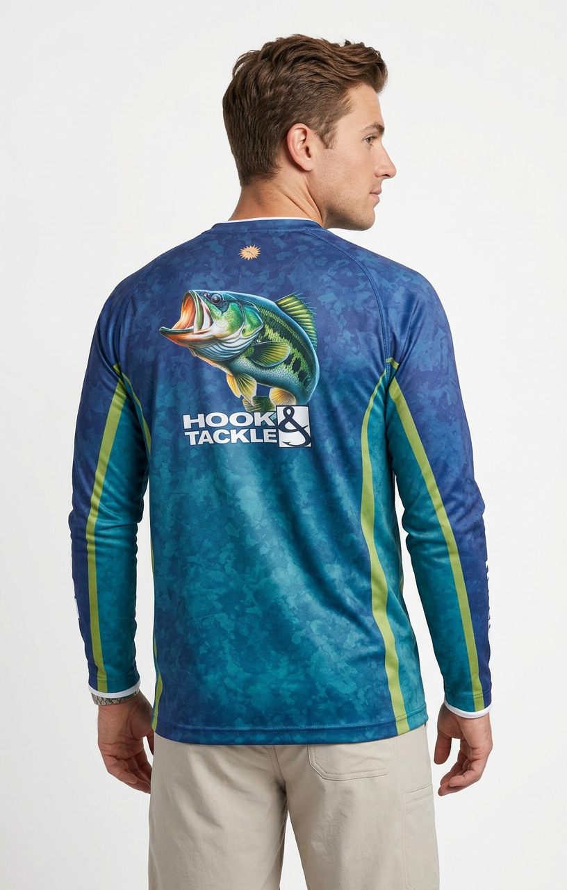 Bass Camo L/S UV Fishing Shirt