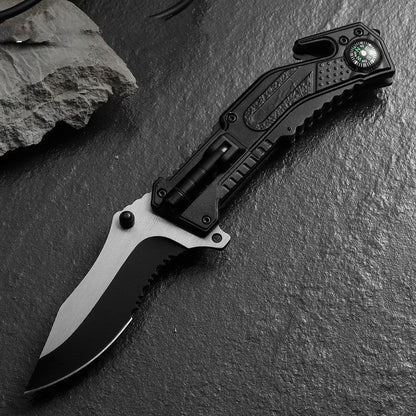 Folding Survival Knife for Wilderness Survival and Emergency Preparedness